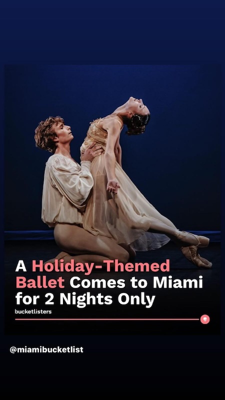14. 'Holiday Season with Ballet Stars' at the Adrienne Arsht Center